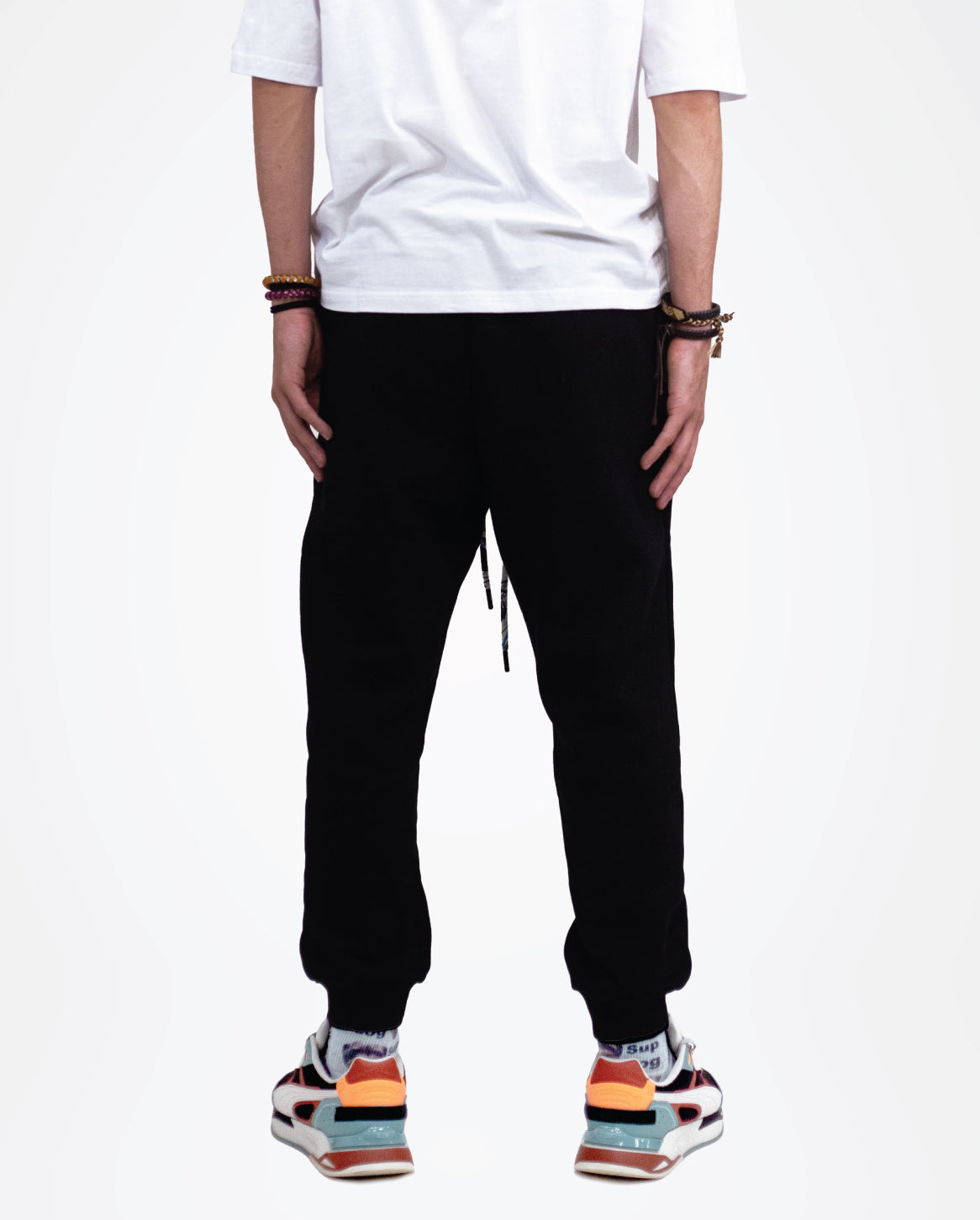 Black designer joggers online