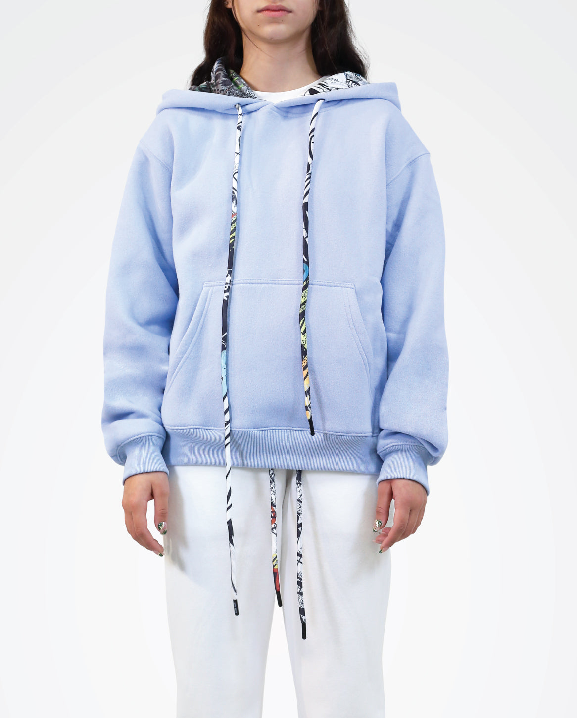 Baby blue designer online hoodie